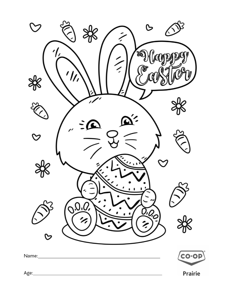 Easter Contest Coloring Pages
